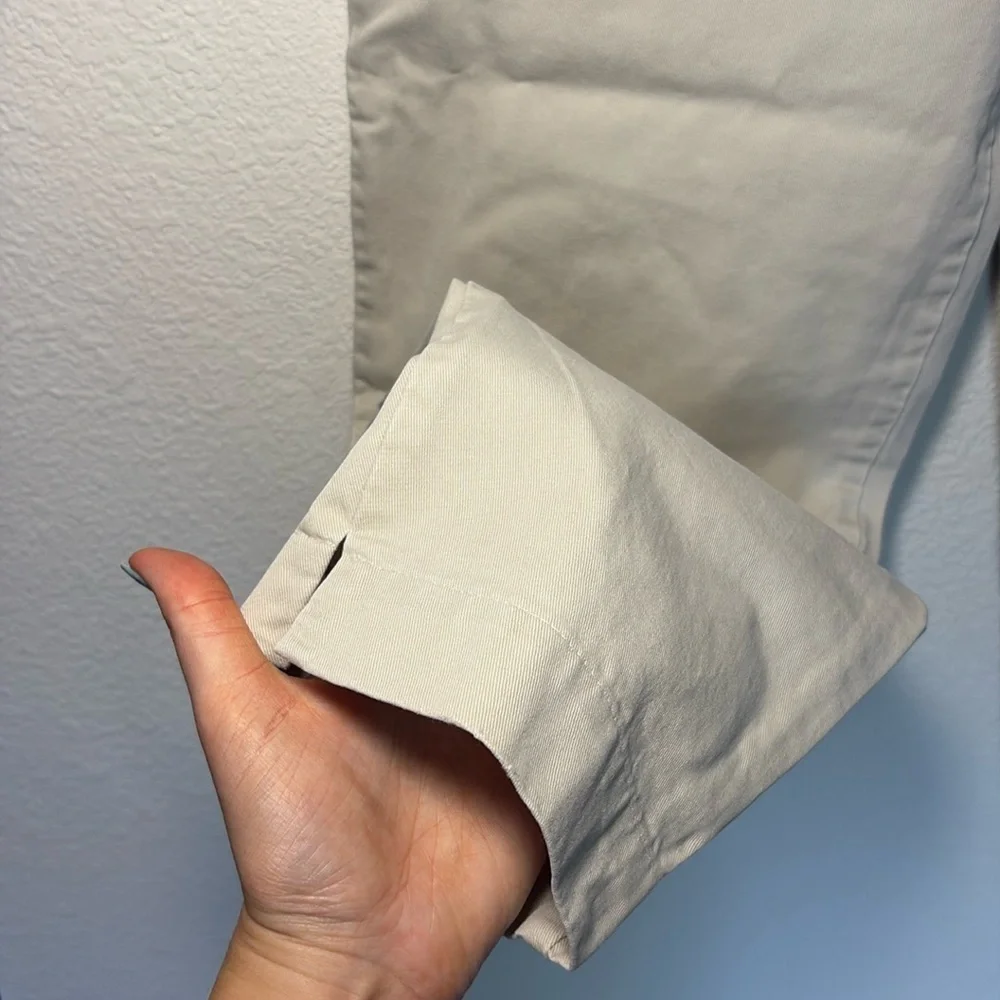 VINTAGE Eddie Bauer Tan Cream Pants 14 waist - Picture 3 of 6